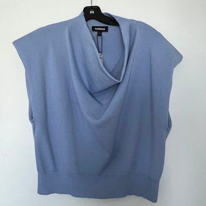 NWT EXPRESS Draped Front Mock Neck Sweater sz XL